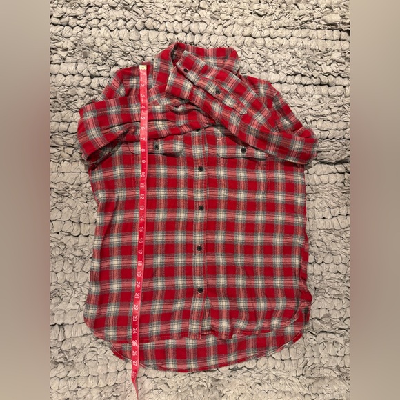Madewell Women’s Red Plaid Buttondown Shirt - Picture 7 of 7